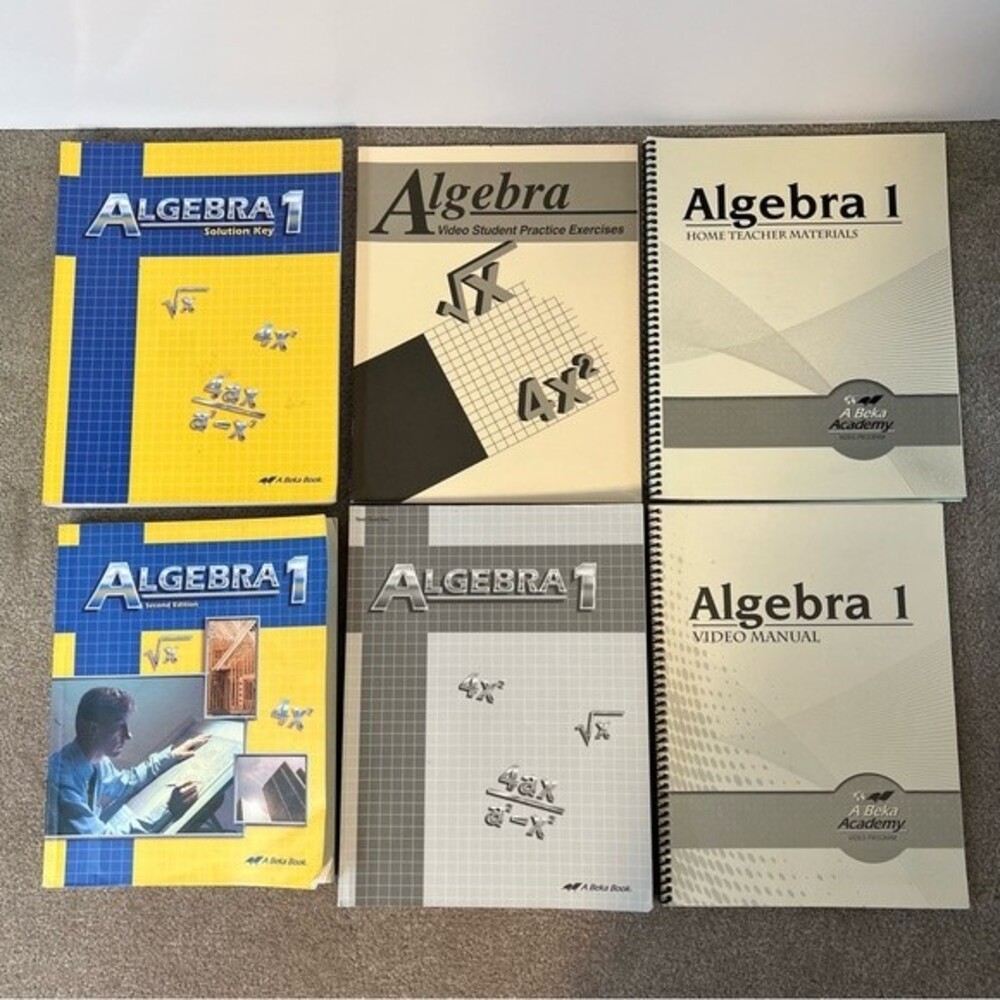 Abeka Algebra 1 Student/Teacher Curriculum Set of 6